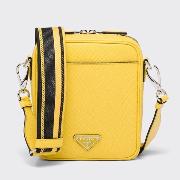 プラダ◆サフィアーノレザー ショルダーバッグ 偽物 ロゴ入り 2VH1542F